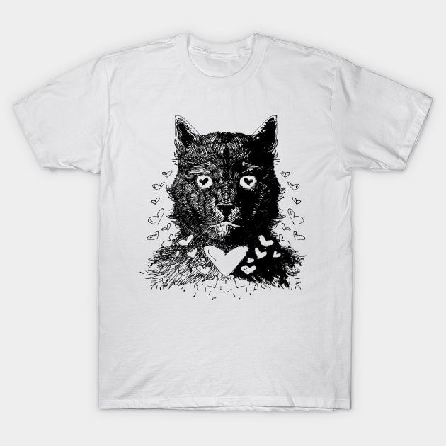 Love Cat T-Shirt by barmalisiRTB